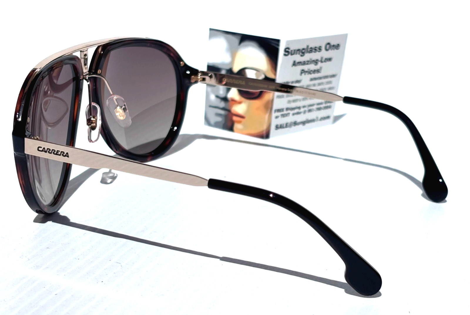 CARRERA Havana Gold & Tortoise Frame Gradient Brown Sunglass CA1003/SSAM 02IK