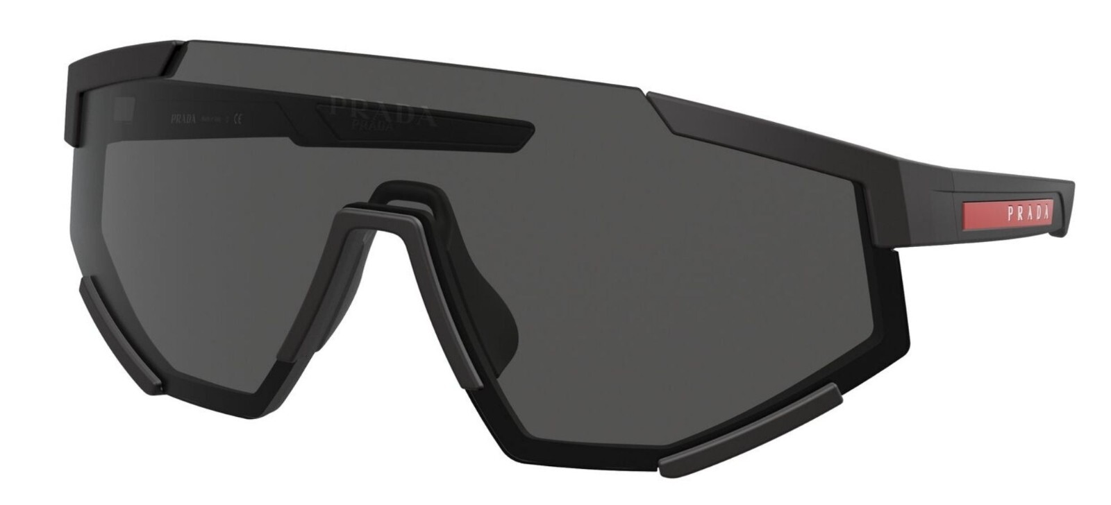 Prada Linea Rossa SPS 04WS Rubber Black/Dark Grey (DG0-06F) Sunglasses