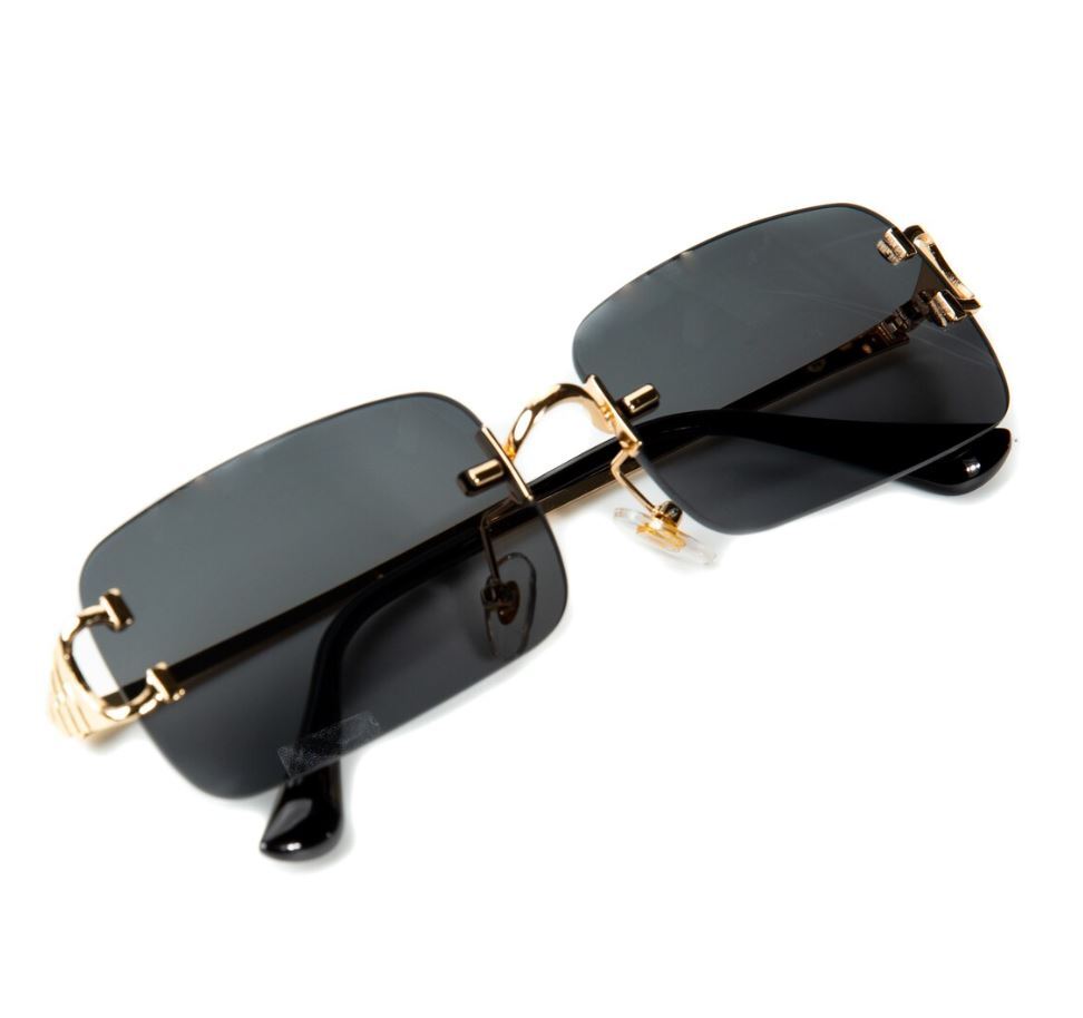 Very Light Green Modern Stylish Sexy Rectangle Mens Womens Frameless Sun Glasses
