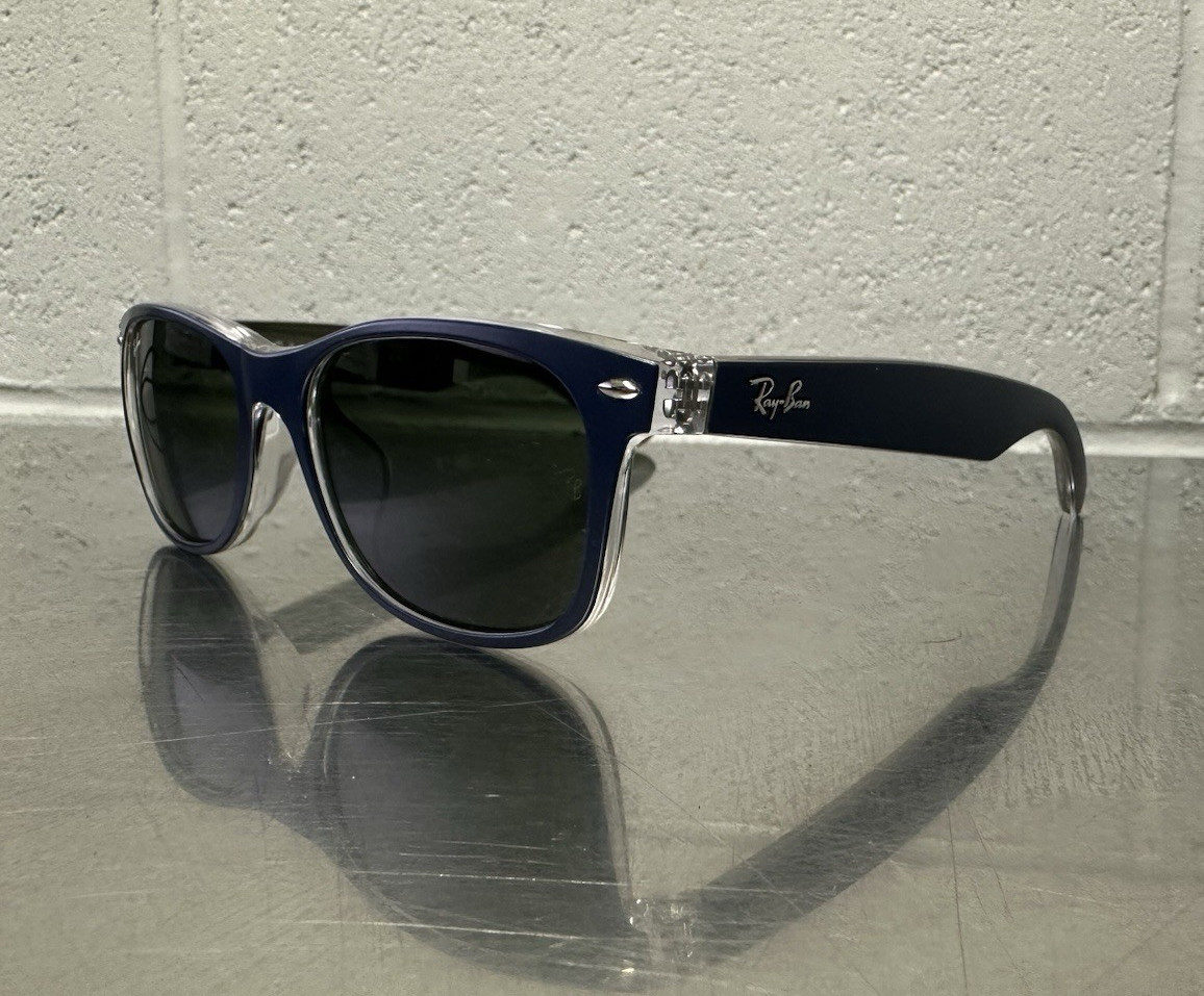 Ray-Ban New Wayfarer RB2132-F 6188 Blue/Green 55-18 Without case