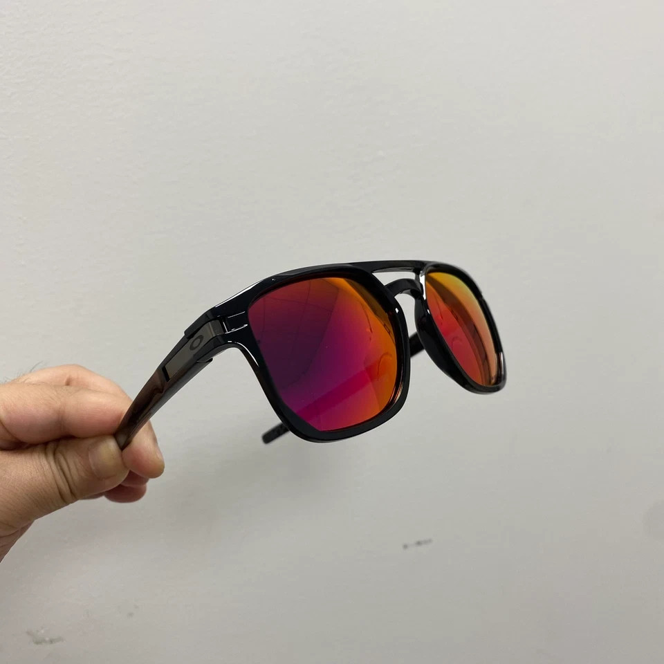 Oakley Latch beta OO9436 Polarized Sunglasses PRIZM Purple Red Tint Lenses