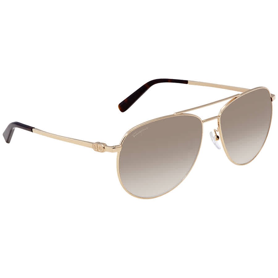 Ferragamo Grey Gradient Pilot Sunglasses SF157S 717 60 SF157S 717 60