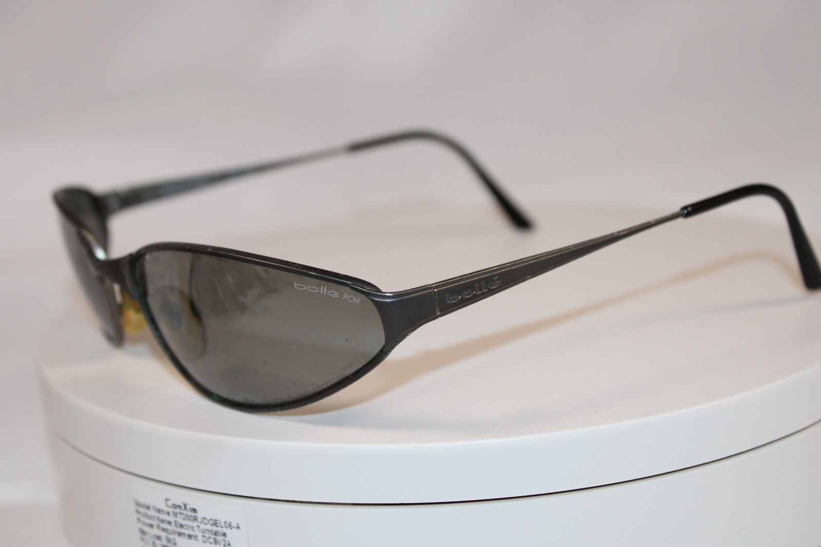 BOLLE Sunglasses 5510 Mod France Bolle PCM silver-Tone Frames Vtg Rd Discpt