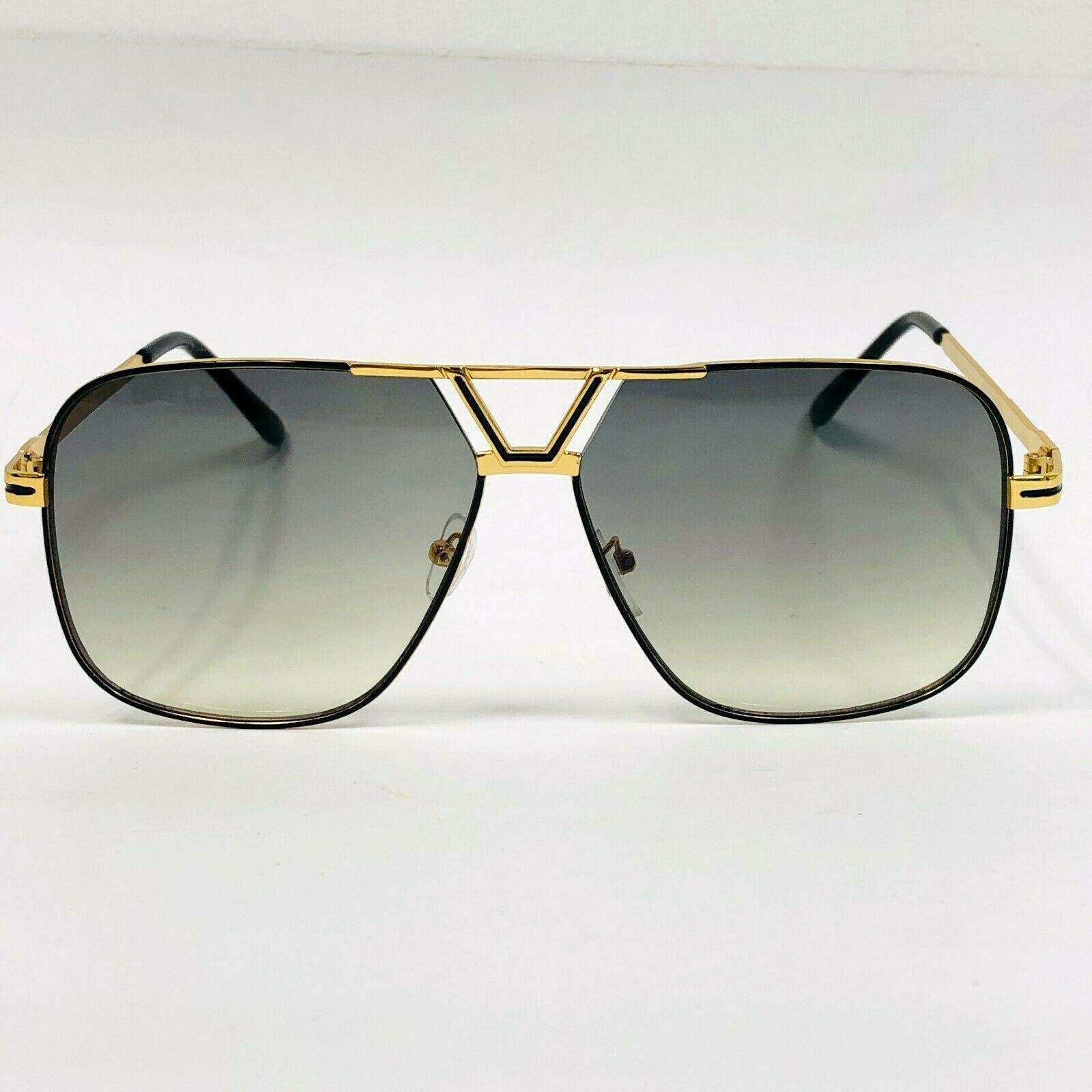 Men Sunglasses Retro Olive Green Lens Classic Designer Eye Glasses