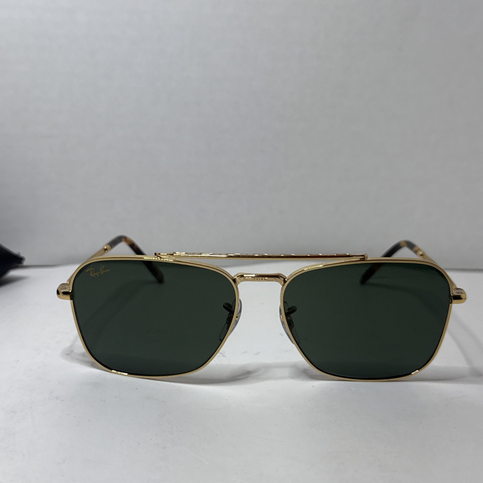 Ray-Ban New Caravan Polished Gold/Green 58 mm Sunglasses RB3636 919631 58-15 140