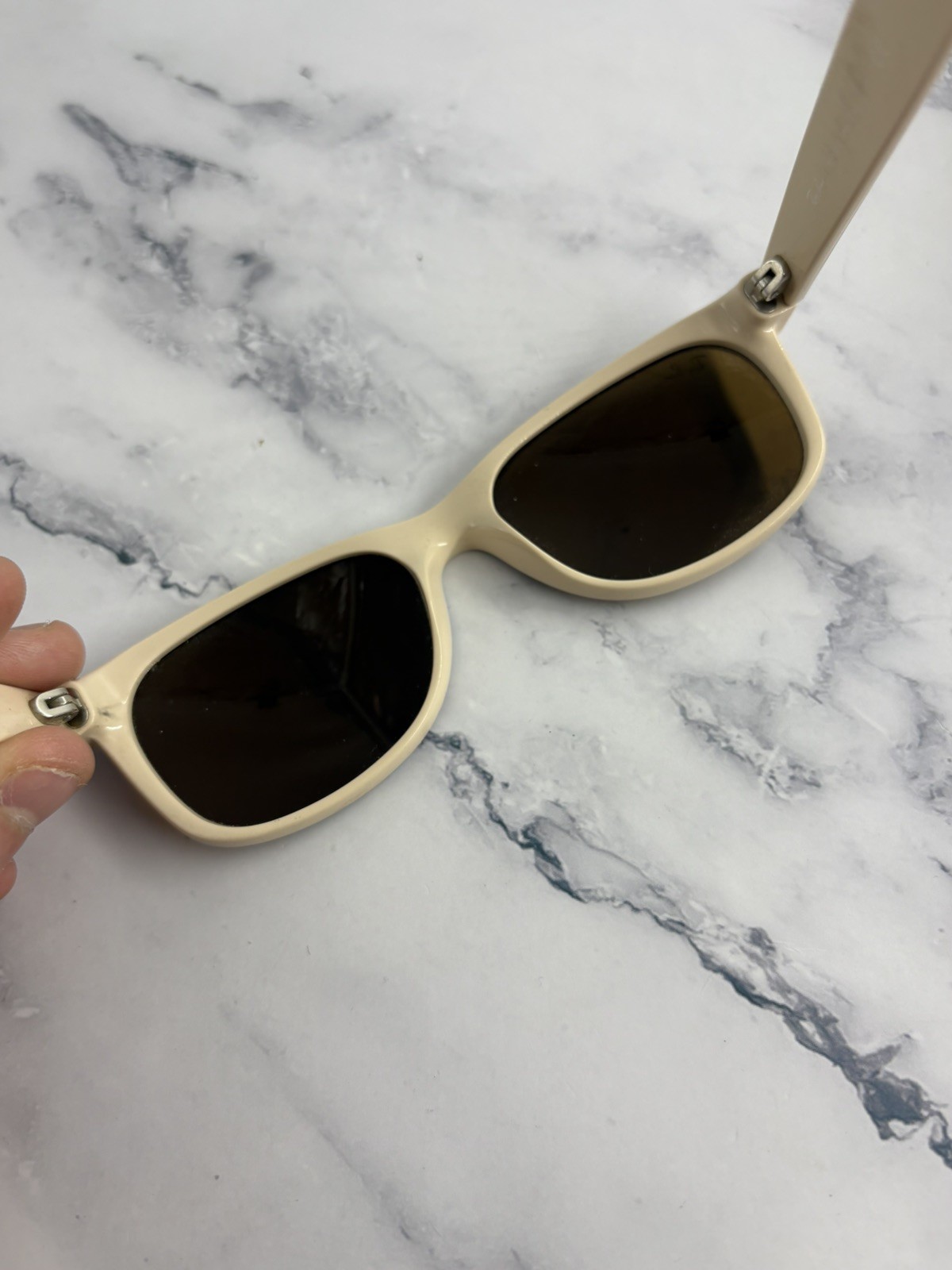 Ray-Ban Wayfarer RB2132 6012 55/18 Sunglasses Orange lenses Pre owned