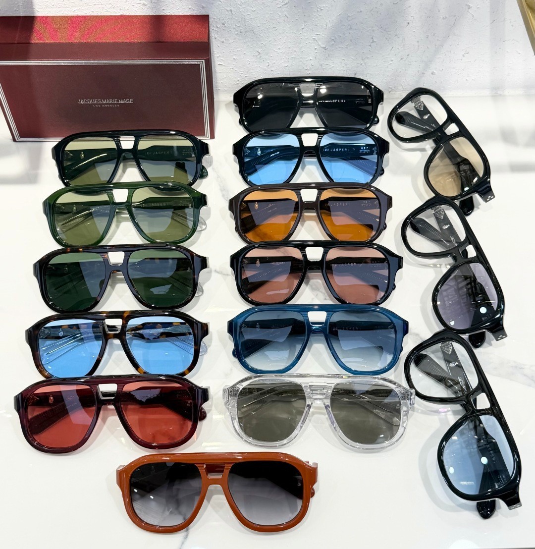 JACQUES MARIE MAGE JASPER Sunglasses Dark Tortoise/Light Blue – 55-17-146