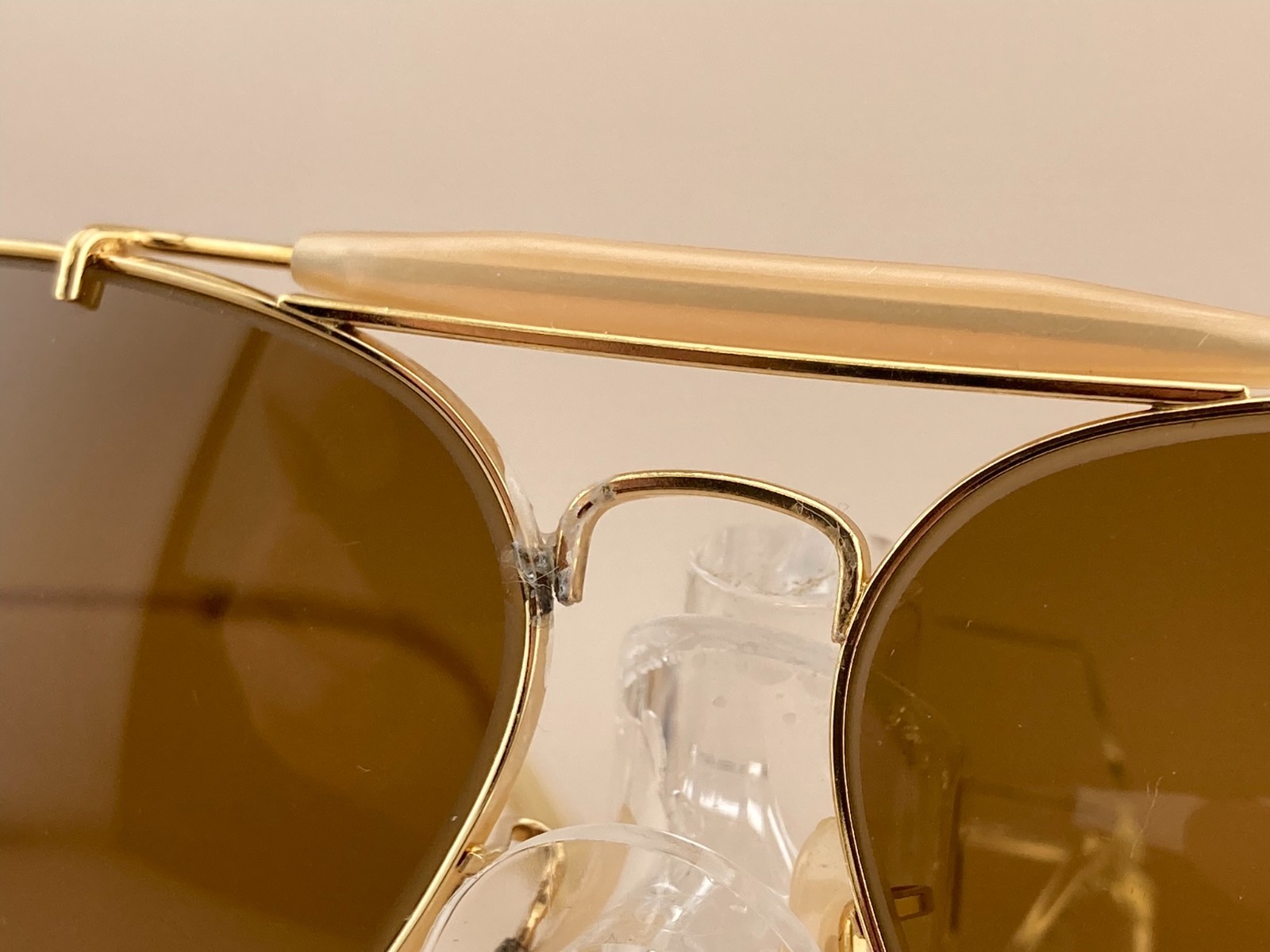 1980’s 62-15mm Vintage B&L RAY-BAN Outdoorsman Aviator Sunglasses Brown Lens SEE