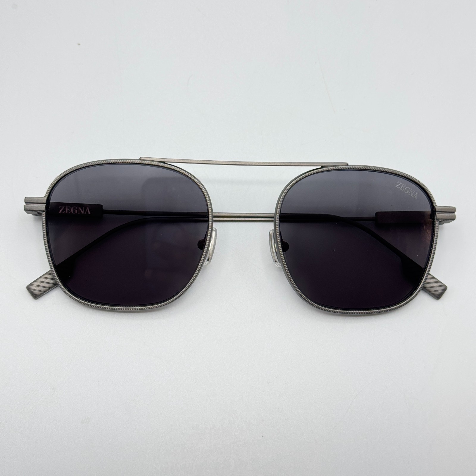Ermenegildo Zegna Sunglasses EZ0290 09A Matte Gunmetal Frame Gray Lens 53-21-145
