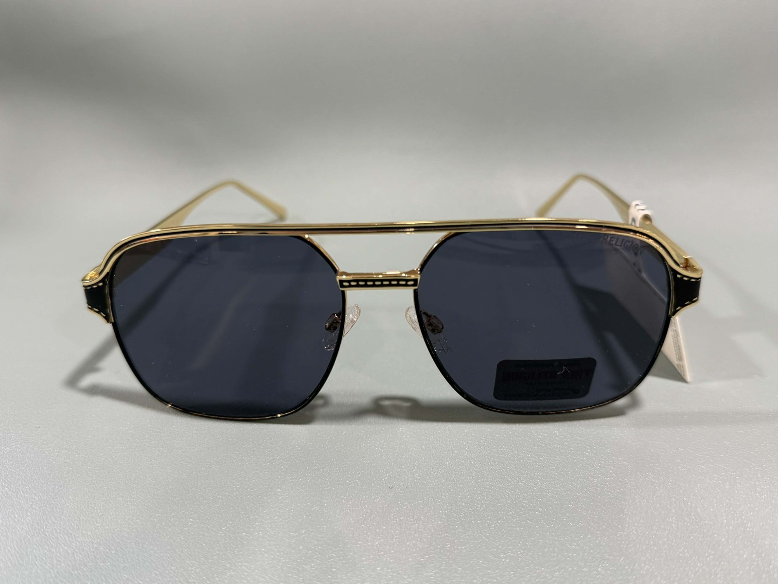 New Original TRUE RELIGION Sunglasses Tinted / Gold Aviator Horseshoe TRM1746
