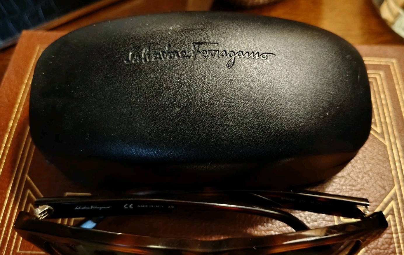 Salvatore Ferragamo’s Tortoise Round Sunglasses SF828S 54-21-145 Made in Italy