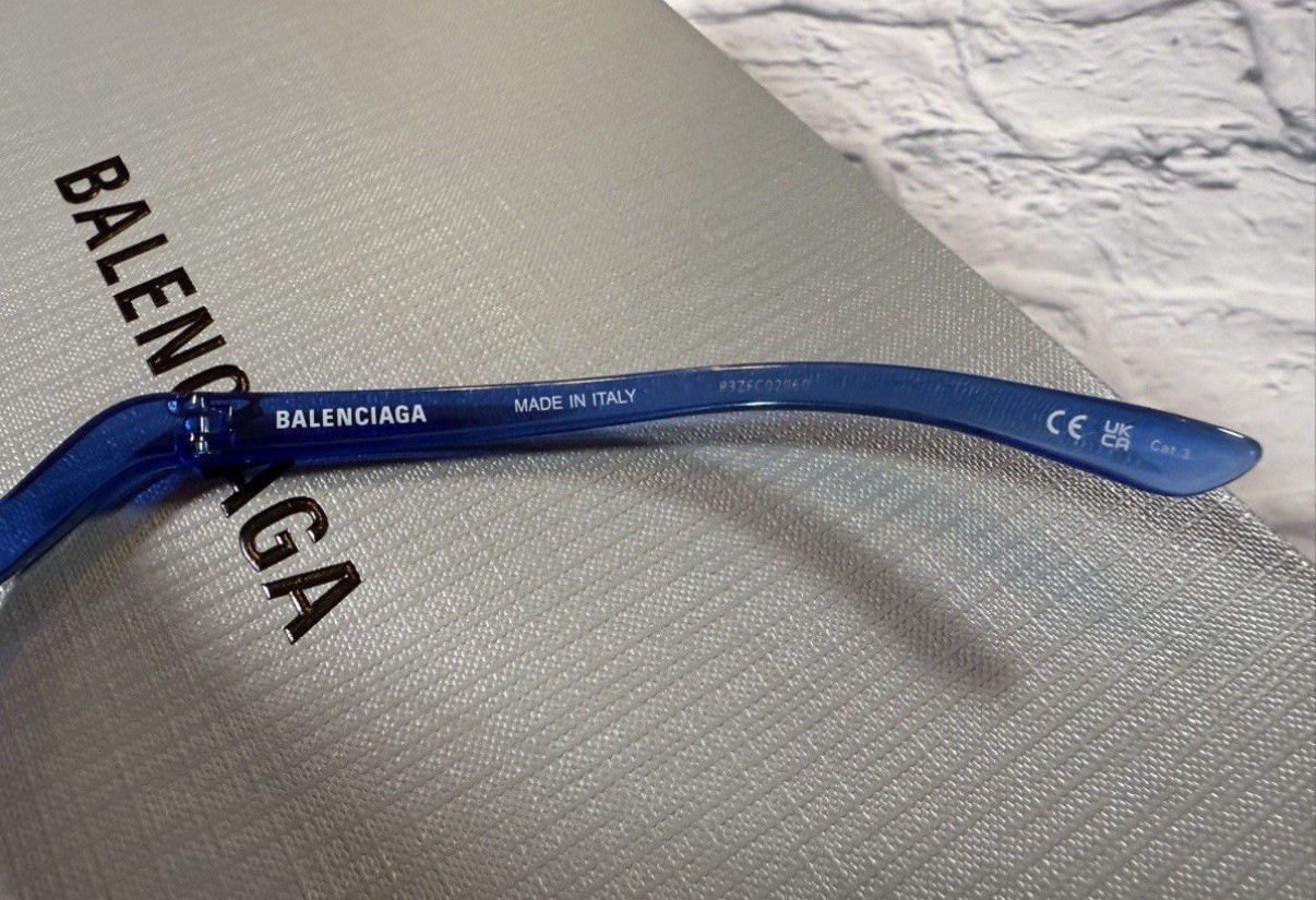 Balenciaga Shield-Frame Bio Injection Sunglasses 71-16-120 Size XL *NEW* $725