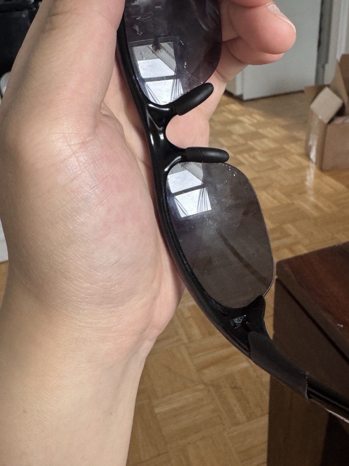 Oakley Half Jacket 1.0 Vintage Y2K Black Polished Iridium Sunglasses Made in USA