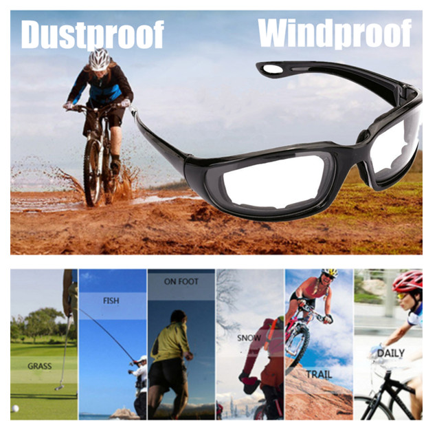 1 pairs Motorcycle Sports Biker Riding Glasses Wind Resistant Eye Protection Spo