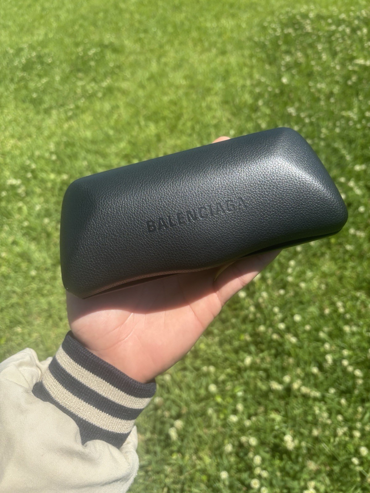 Balenciaga Sunglasses Men Black Frame Black Lens with Branded Case