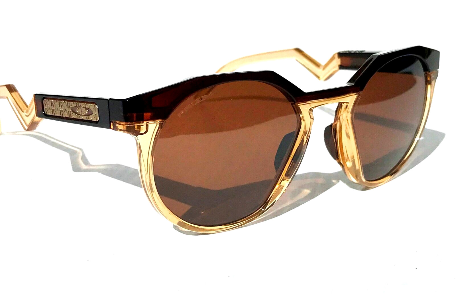 NEW Oakley HSTN Dark Amber Light Curry PRIZM Tungsten Lens Sunglass 9242-07