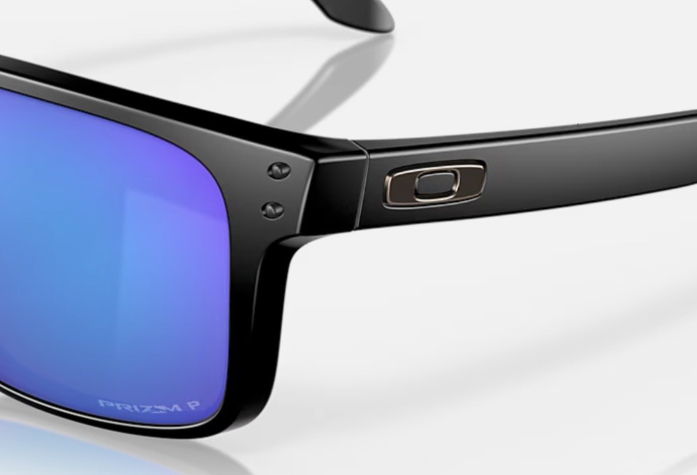 OAKLEY HOLBROOK XL Sunglasses Matte BLACK/ Sapphire BLUE Polarized Prizm NEW!
