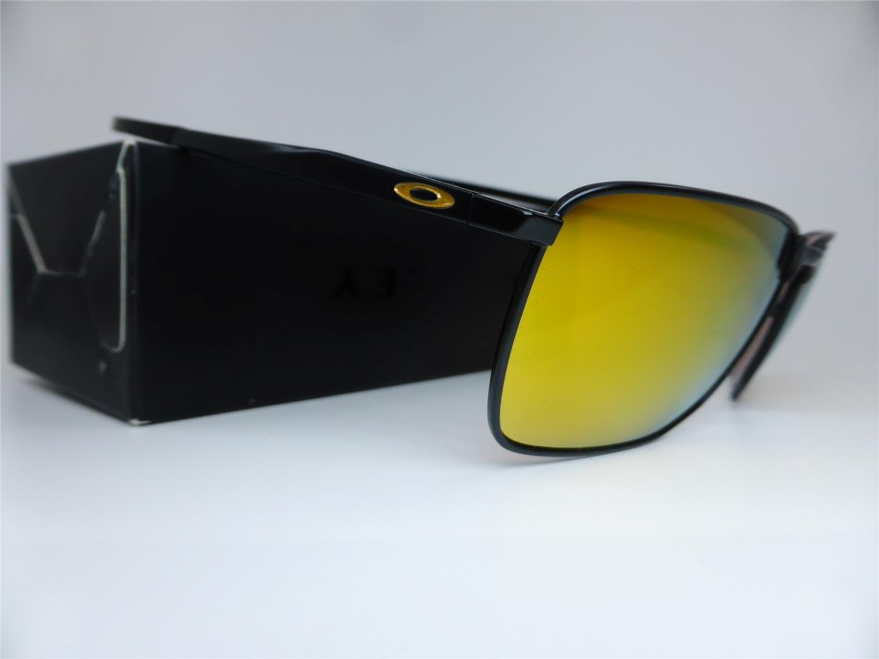 Oakley Sunglasses EJECTOR Satin Black – Prizm 24K Gold POLARISED Lenses 4142-14